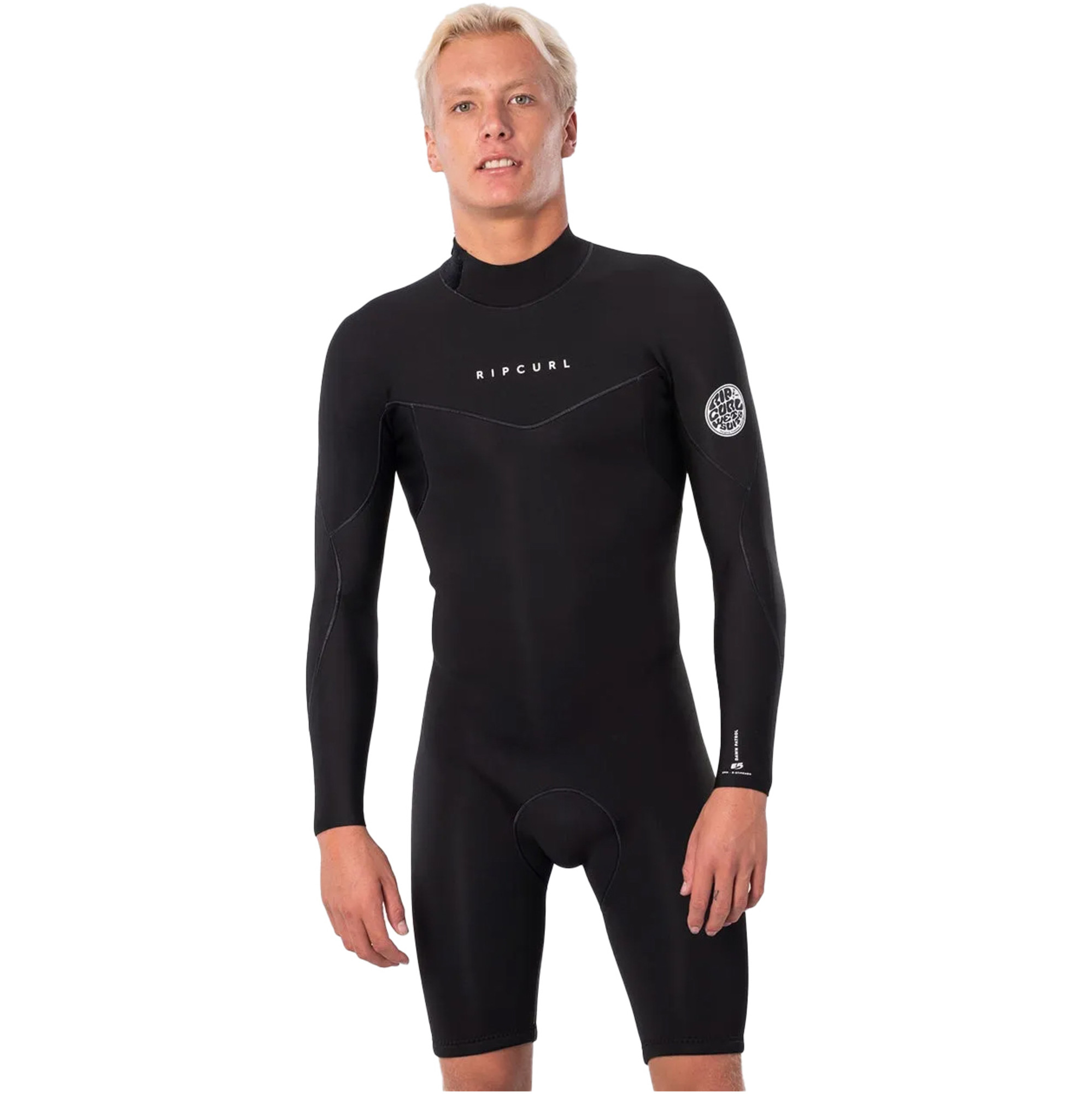 2023 Rip Curl Mens Dawn Patrol 2mm Long Sleeve Back Zip Shorty Wetsuit